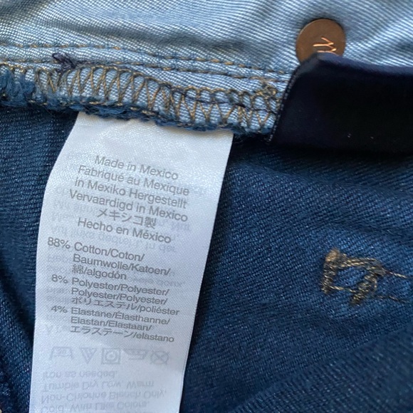 Madewell Curvy High Rise Skinny Dark Wash Jeans Size 29T  K4313 - Picture 4 of 8